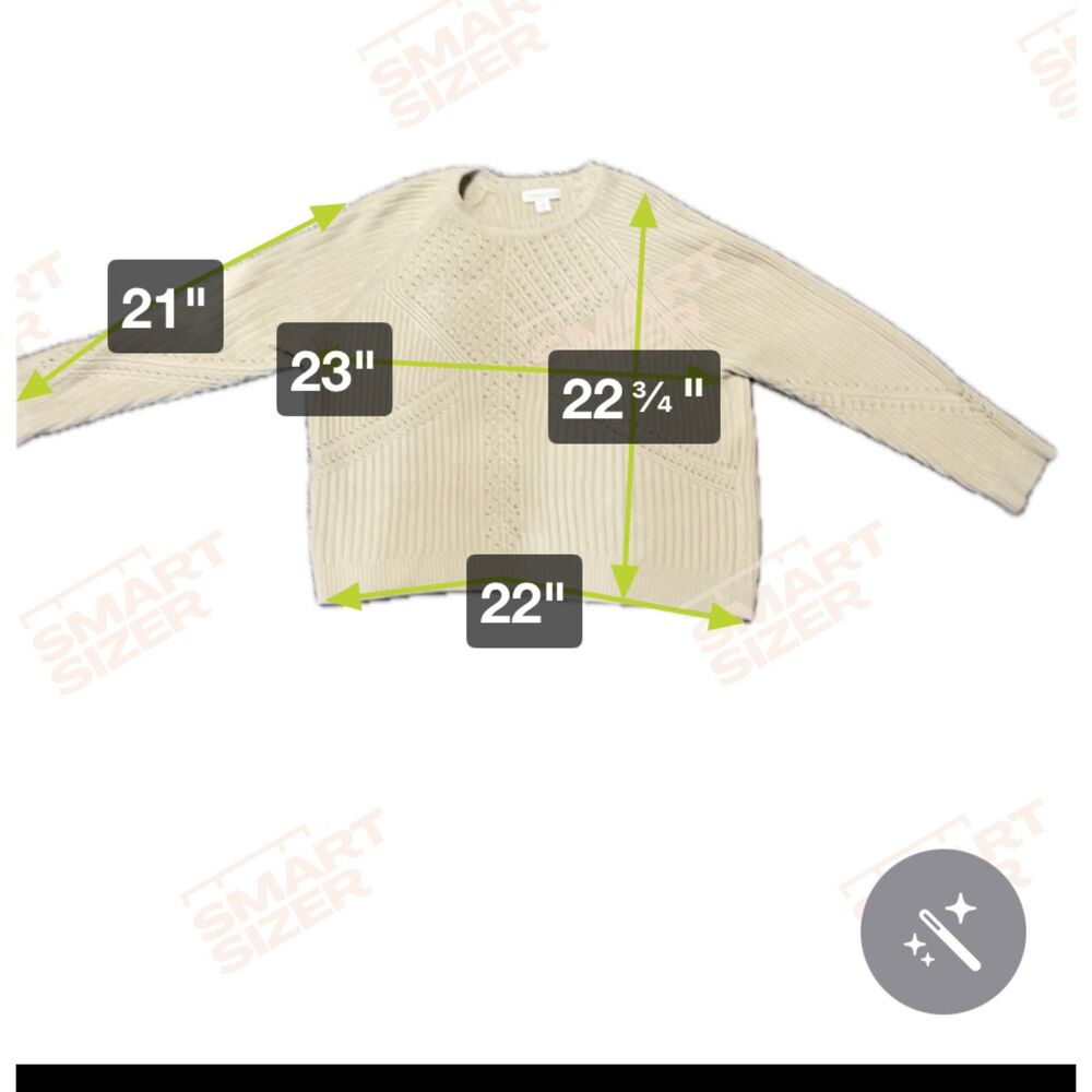 Coldwater Creek 1X   beautiful cable knit sweater